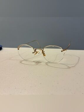 Shuron 12k golf filled Gold Rimless Glasses